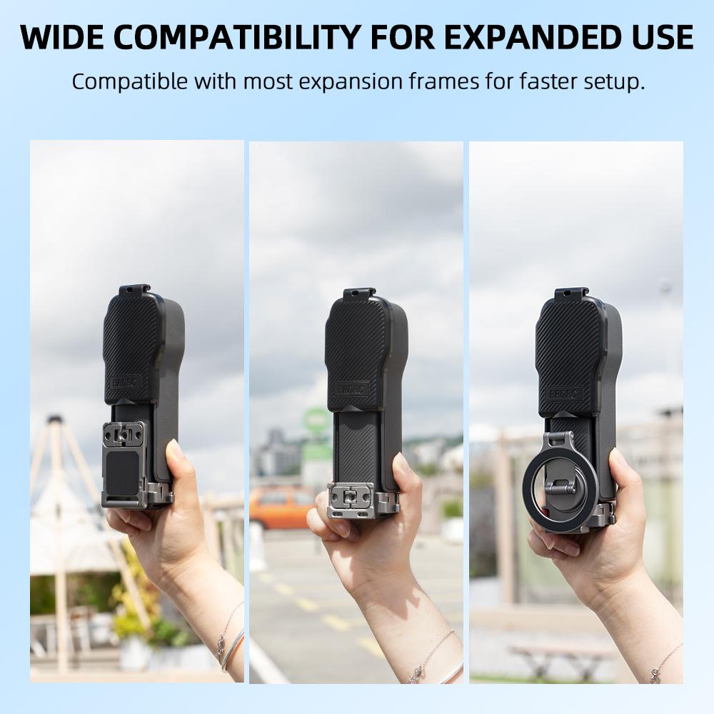 BRDRC Para DJI Osmo Pocket 3 Capa Protetora para Gimbal à Prova de Choque com Design Flip e Armazenamento para Filtro