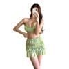 A Korean Ins Sexy Bikini Swimsuit for Women with Small Breasts Gathering Fashionable Floral Hot Spring Swimsuit