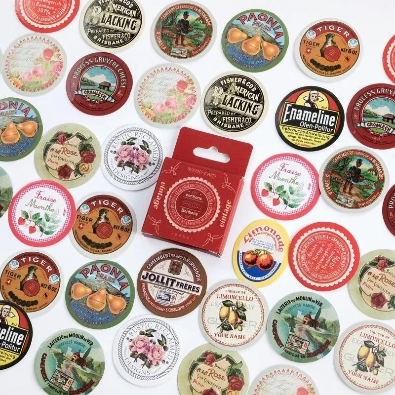 

45 Pieces/box of Fetish Time Box Stickers Sealing Stickers Student Supplies Photo Albums Diaries Scrapbooks Collages