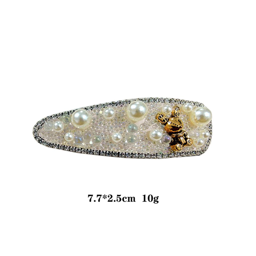 Seamless Hairpin Back of The Head Side Clip Rhinestone Hairpin Fashionable Temperament Side Hairpin