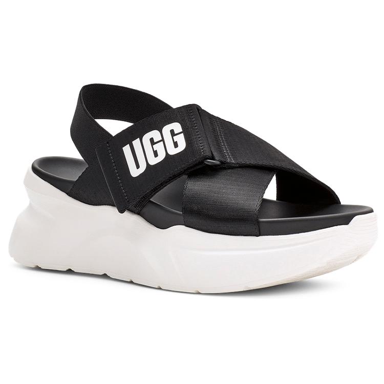 UGG Sports Sandals 'Black White' Women's 1117354-BWHT