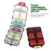 Convenient Travel Pill Organizer Dispenser Portable Pocket Pharmacy Medicine Box Small Case 10 Grids Storage Vitamin Fish Oil