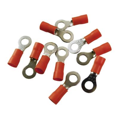 Insulated Ring Terminal Connector For Cables 0.5-1.5mm2 10 Pcs