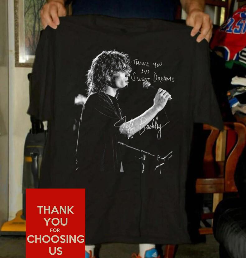 Retro Jeff Buckley Signature Thank You And Sweet Deams Signature T-Shirt Anniver Unisex T-Shirt L