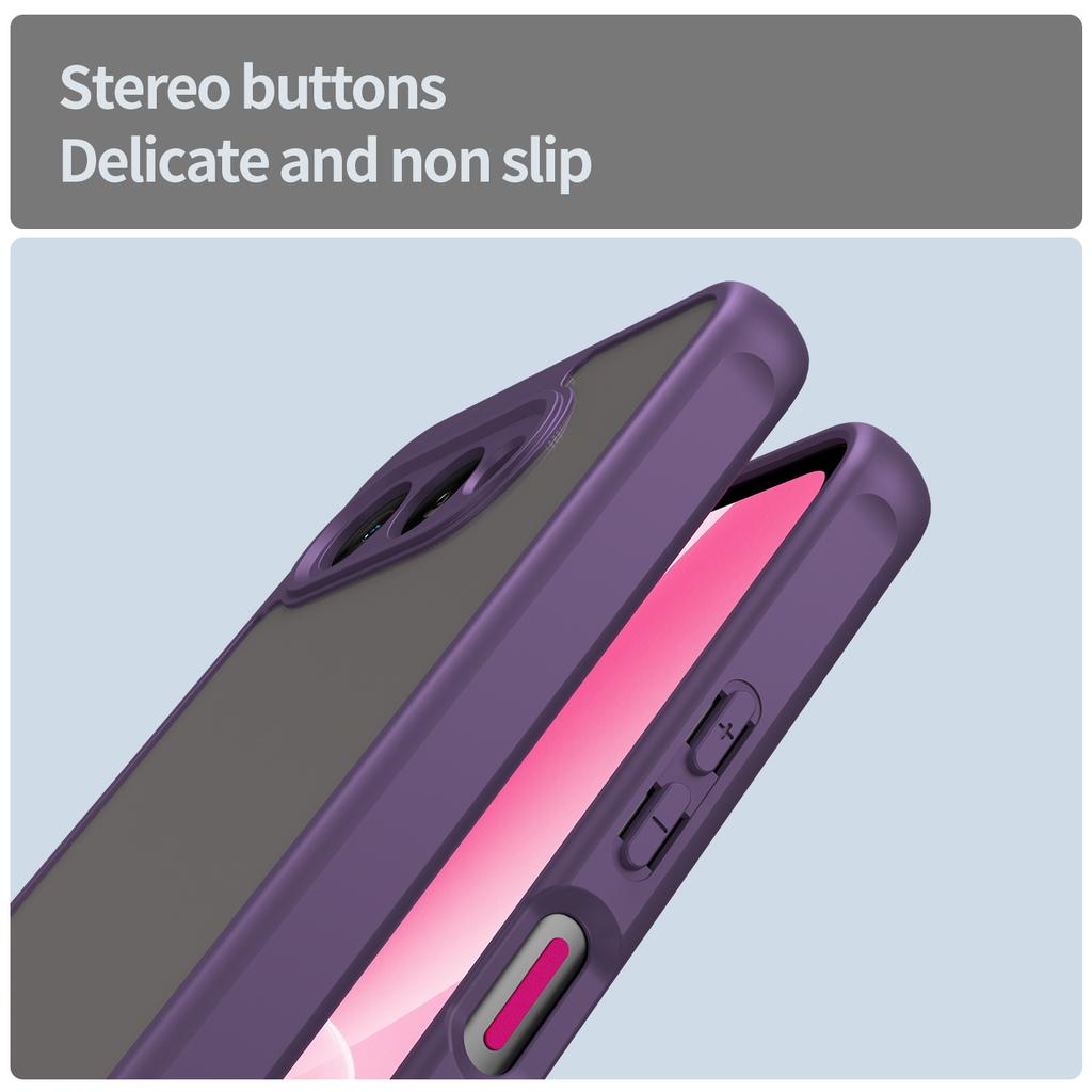 Pro pouzdro T-Mobile T Phone 3/REVVL 8 Odolné proti pádu Airbagy Matné Průsvitné PC + TPU Zadní kryt telefonu