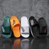 Non-slip Thick-soled Wear-resistant One-word Slippers Personality Trend Home Bathroom Sandals and Slippers