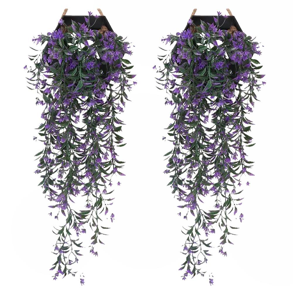 

2 Pieces Fake Ivy Artificial Ivy Plant Falling Ivy Artificial Ivy Leaf arden Party Decorations фиолетовый