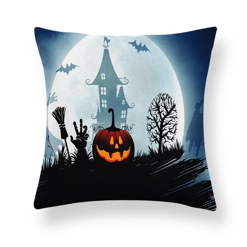 Ghost Festival Pillowcase Peach Skin Fleece Home Sofa Pillow Cushion Halloween Party Props Pillowcase Source Manufacturers