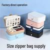 Elegant PU Leather Double-Layer Jewelry Box - Medium Size for Earrings, Rings, and More