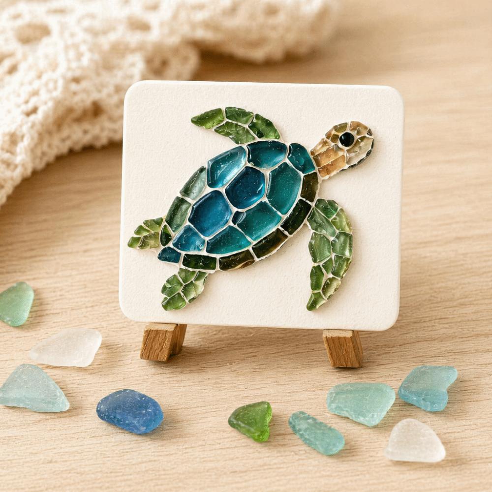 Materiale per Artigianato Mosaico Kit Mosaico Piastrelle di Vetro Animali Marini Arte Kit Decorazione Casa Per Decorazione Casa
