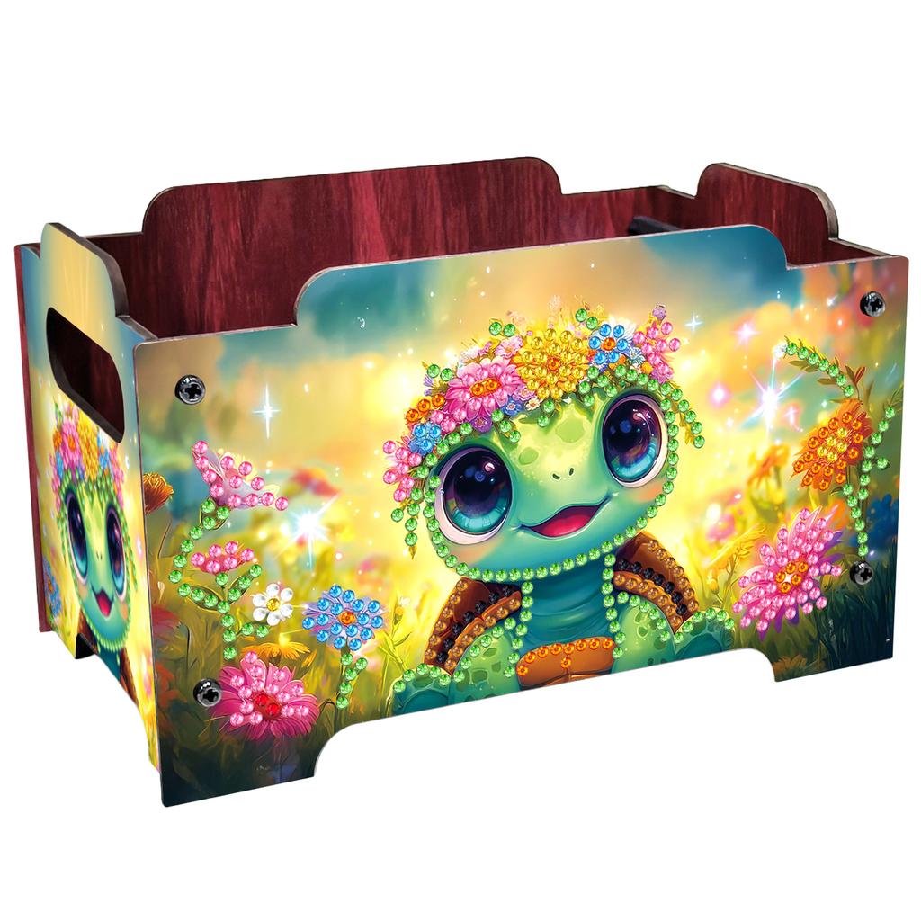 DIY Diamond Painting Rhinestones Decorative Storage Box Crystal Mosaic Storage Container Handmade Storage Clutch for Home Decor