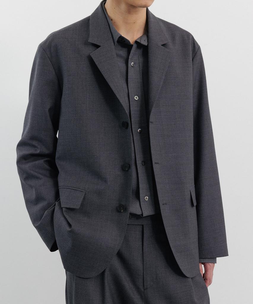 Blankroom Mati Wool Jacket_Charcoal