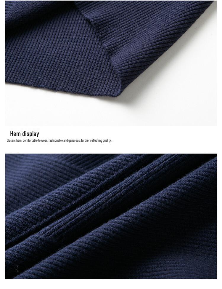 Men's Winter Knitted Sweater: Thick, Warm, Half-High Collar, Dad Style