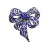 Rhinestone High -End Bow Brooch Fashion Retro Corsage Winter Clothing Accessories Women