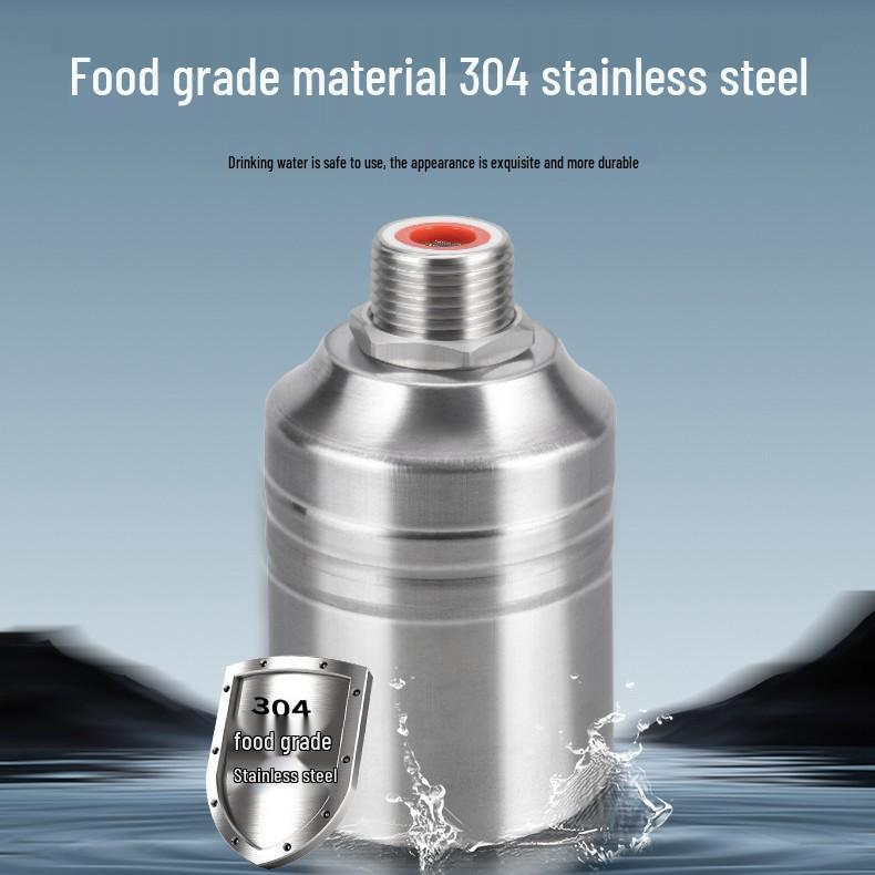 Automatic 304 Stainless Steel Kitchen Faucet Float Valve with Self-Stopping Water Level Control