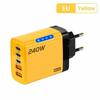 GaN Phone Charger Adapter 5 in 1 Mobile Phone USB C Charger Wall Charger Adapter  Office Use