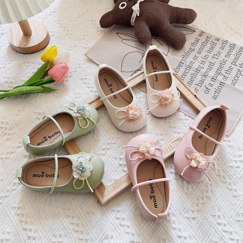 Summer Girls Shoes New Fashion Simple Child Shoe Non Slip Soft Soled Comfort Sandal Flat Simple Elegant Dance Princess Shoes