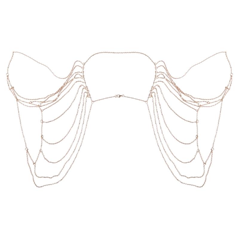 

Tassels Jewelry Bridal Shoulder Chain Necklace for Women Handmade Shoulder Jewelry Wedding Statement Necklace Chain 1