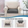 Individual Cushions with Elastic Bottom Waterproof Chair Slipcovers Teddy Fleece High Stretch Sofa Seat Cushion Covers