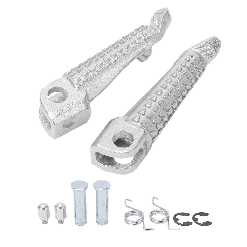 2pcs Front Footrest Metal Motorcycle Foot Pedal Replacement for Ninja ZX10R Z1000 ZX636 Z1000SX