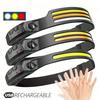 COB LED Sensor Headlamp USB Rechargeable Hand Induction Head Torch 7 Modes Waterproof Head Light for Camping Fishing Repair Outdoor