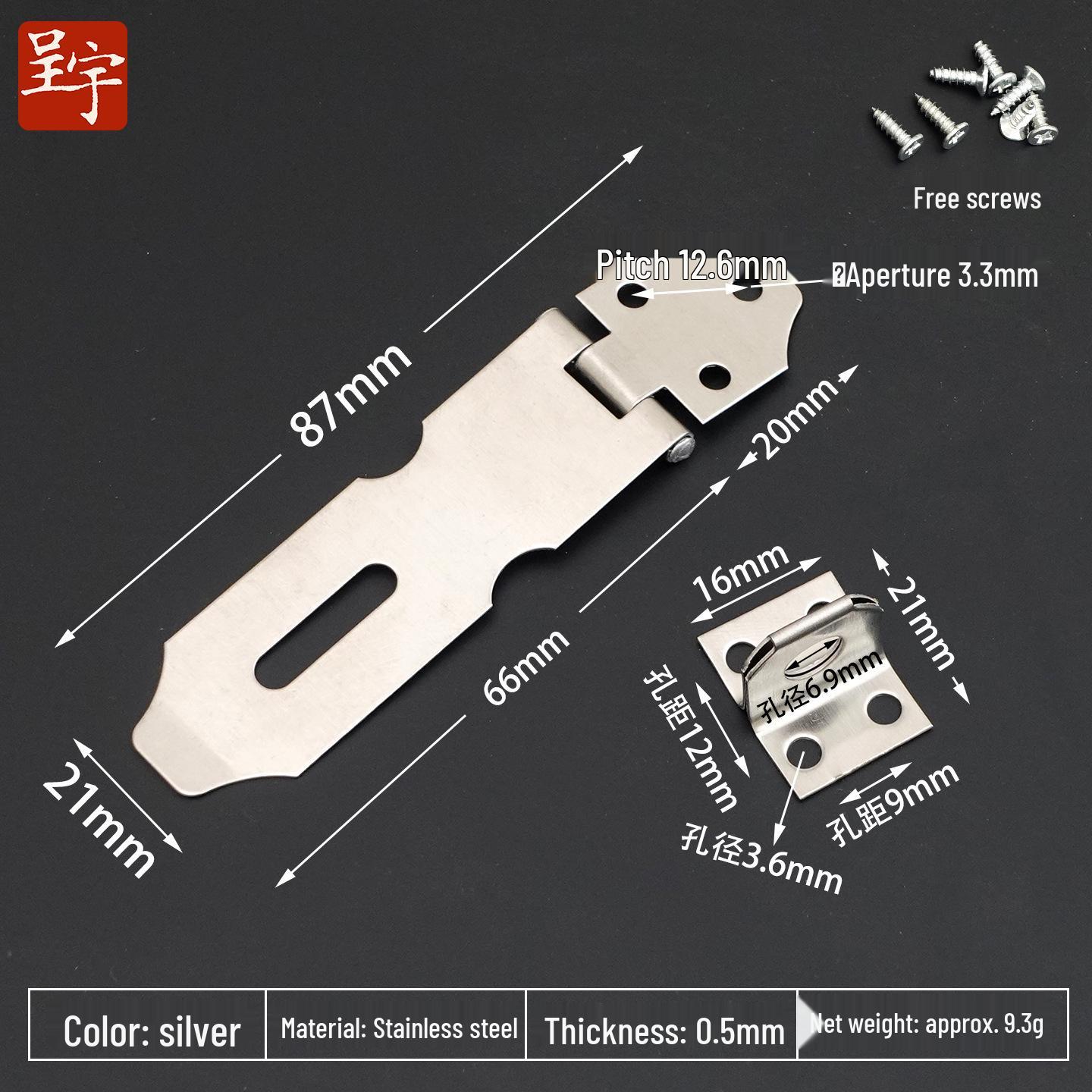 

Stainless Steel Surface-Mounted Lock for Wooden Doors and Cabinets