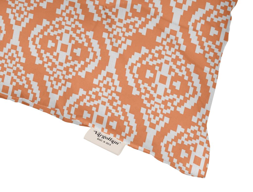 Vargottam Indoor Outdoor Tufted Printed Square Seat Patio Cushion Set Of 2 Water Resistant Patio Furniture Seat Cushion 19,inches, Purple |