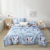 Cute Cartoon Polar Bear Summer Quilt Skin-friendly Comfortable Animals Print Air Conditioning Quilted Quilt for Kids Boys Girls