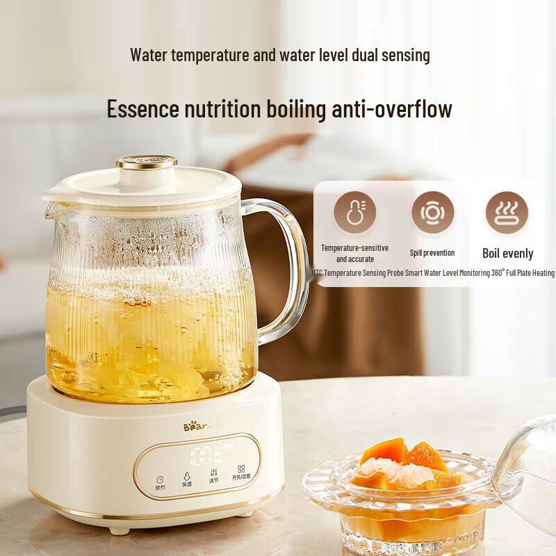 Little Bear All-Glass Multi-functional Health Kettle CN Plug (adapter Included)