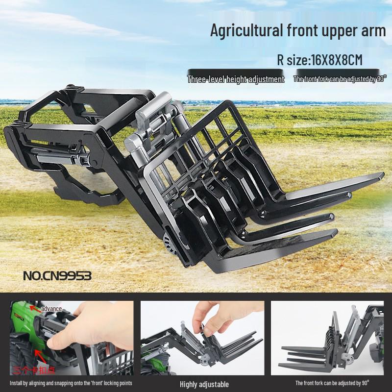 Electric Remote-Control Alloy Tractor & Harvester Toy for Kids