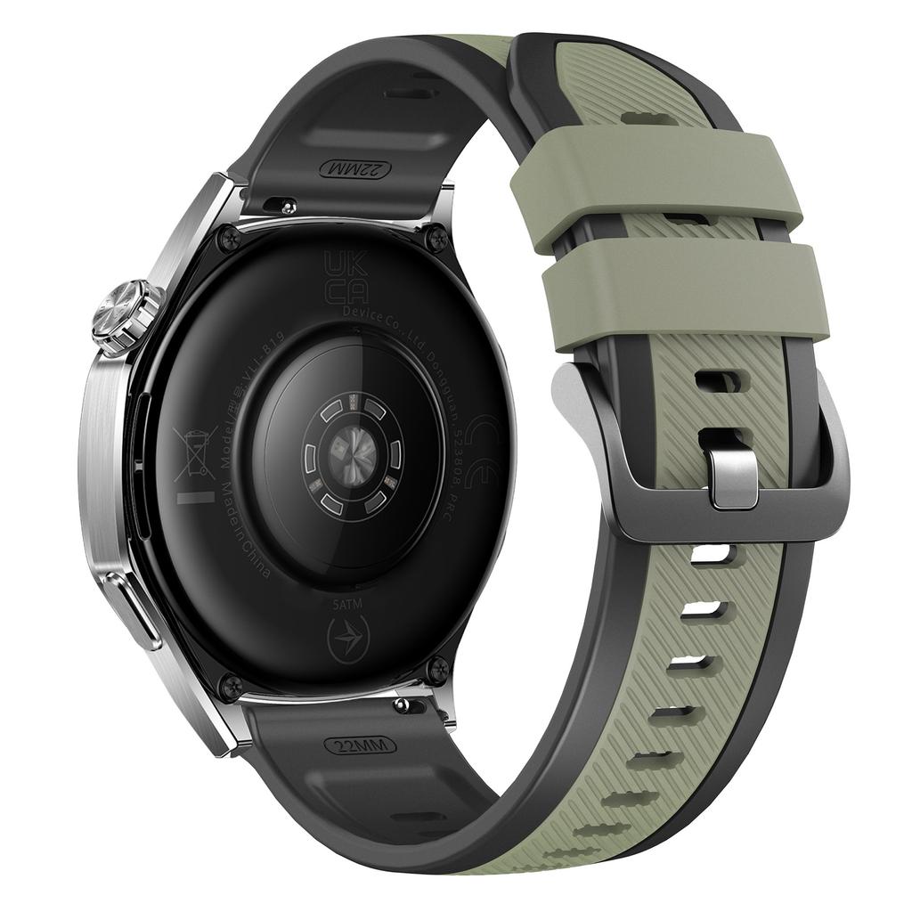 22-мм твіловий ремінець для годинника Huawei Watch GT 6/5/5 Pro/4 46 мм, двоколірний силіконовий ремінець, швидке зняття