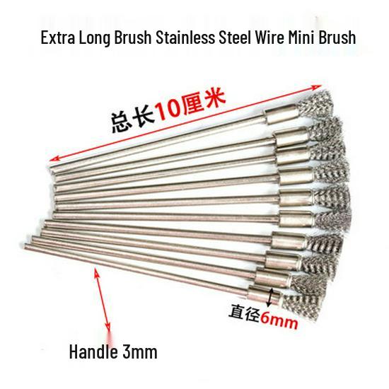 Electric Polishing & Rust Removal Brush: Steel & Copper Wire Grinder Head