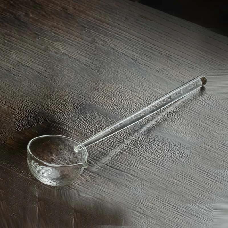 450ml Japanese Style Matcha Hammered Glass Tea Bowl Spoon Dry Brewing Method Green Tea Tea Maker Kung Fu Tea Set