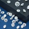 GIGAJEWE GRA Zertifizierter Weißer D-Farbe VVS1 Loser Moissanit Stein Runder Brillantschliff Synthetische Edelsteine 0,8 ct - 30 ct für Schmuckherstellung