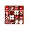 42pcs Electroplated Shiny Christmas Tree Baubles - Creative Hanging Ornaments for Festive Decoration