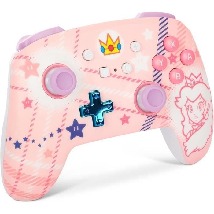 Wireless Controller - Power a - Nsgp0255-01 - Peach - 30 Hours of Gameplay - Compatible Nintendo Switch
