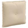 Back Cushion Cream 50 X 45 Cm Microfiber Fabric