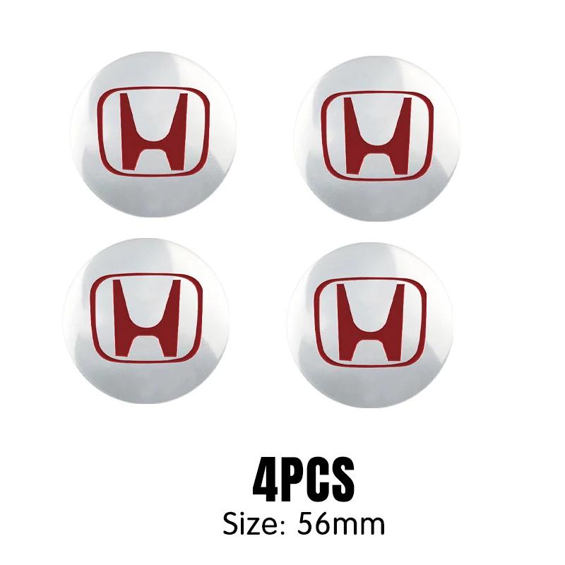 4pcs 56/60mm Car Wheel Center Cover Hub Caps Badge Auto Accessorie For Honda Mugen INSPIRE VTEC DOHC Modulo Vezel CITY CIVIC RR