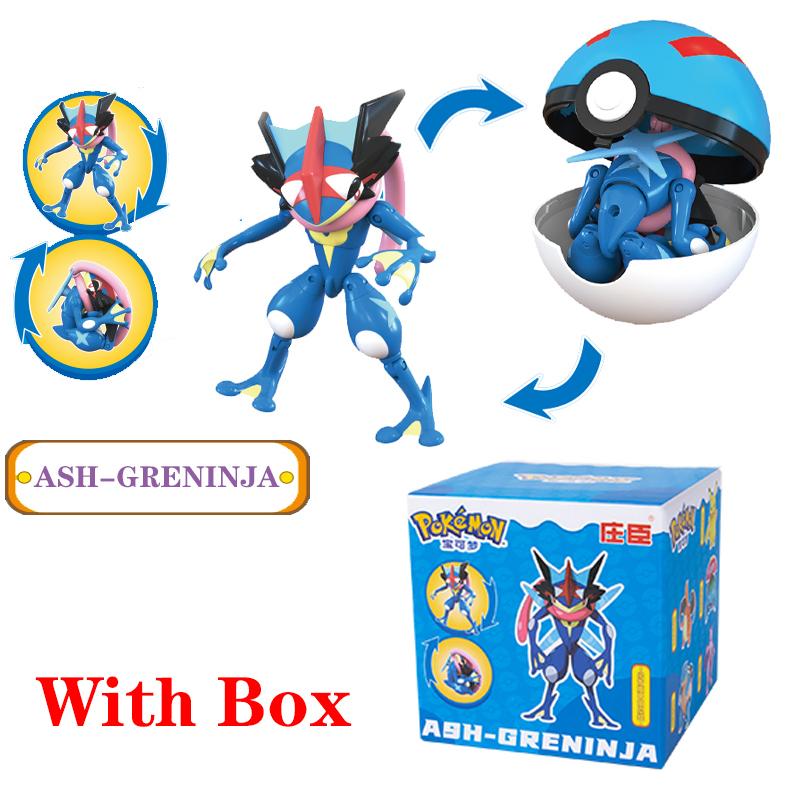 New Pok é mon Pok é Ball Transformation Ball Pikachu Charmander Eevee PVC Model Parent Child Interactive Toy Birthday Gift toys