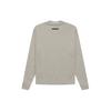 Fear of God Essentials Long Sleeve Tee Breathable Solid Crew Neck Unisex Tops Dark-Heather-Oatmeal FOG-FW21-190