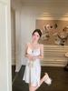 Ice Silk Pajamas Women's Summer Simple and Sexy Suspender Chest Pad Nightdress Thin 1011 New Pure Desire Style Loungewear
