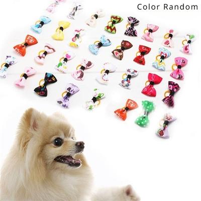 1pcs Handmade Pet Grooming Accessories Products Dog Bow Hair Little Flower Bows For Dogs Charms Gift