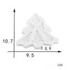 1 Pc Chrsitmas Style Cake Decoration Silicone Molds Xmas Tree Shape DIY Cake Candy Craft Chocolate Biscuits Mould Reusable Tools