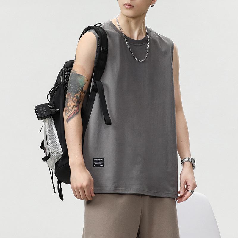 

Мужская трендовая майка для баскетбола из плотного хлопка однотонной расцветки 2025 2XL