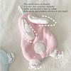 Soft Coral Fleece Hand Towel,Cute Rabbit Pattern,Thick and Absorbent Material,Hanging Hand Towel,Bathroom and Kitchen Towel.