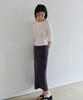Awi String Shirred Jersey Skirt_Dark Gray