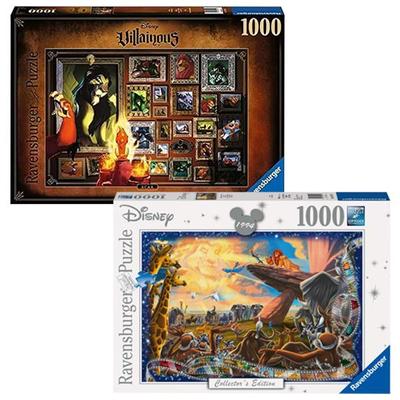 Disney Collectors Edition Puzzle Król Lew 1000 sztuk, złoczyńca blizna Króla Lwa, układanka, popularna koreańska łamigłówka