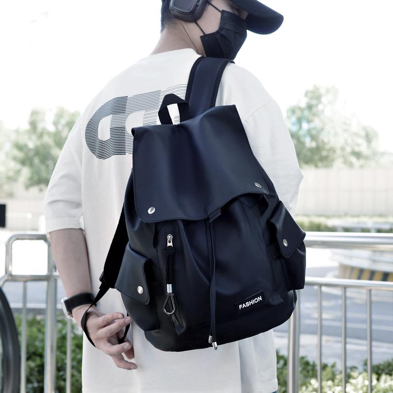 Pánský batoh Velkokapacitní Cestovní Volnočasový Jednobarevný Batoh na počítač Módní Pánský a Dámský Studentský Školní batoh