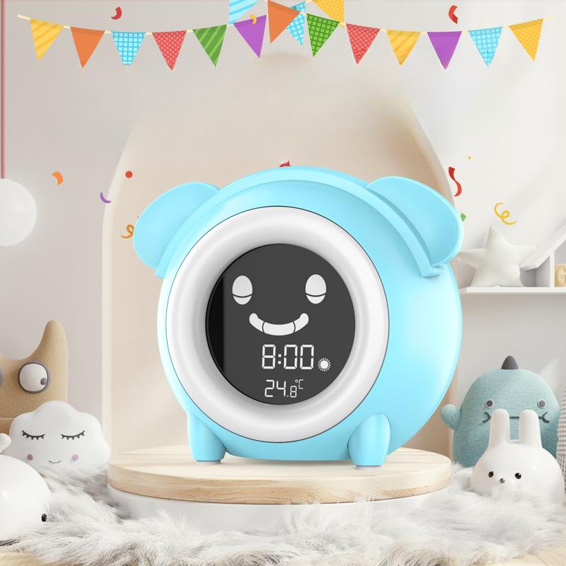 Creative Cartoon Dog Sleeping Student Bedroom Bedside Electronic Clock with LED Light Wake Up Alarm Clock