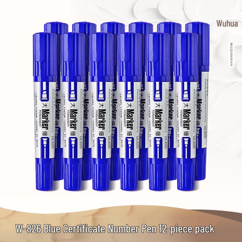 Oil-Based Double-Ended Refillable Broad Tip Marker - Large Capacity, Quick Drying, Waterproof